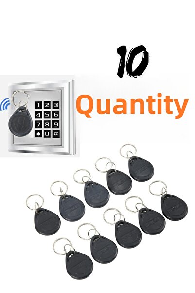 Rabelix Online Marketing 10 Pcs Chip Key Keyfob Token Bead Keychain for Building Entrance Doors Smart Lock
