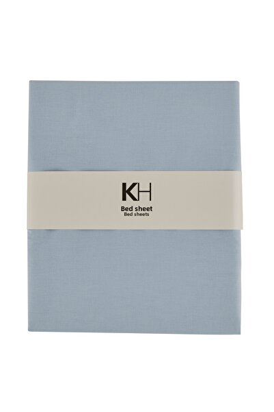 Karaca Home Basic 100% βαμβακερό King Personality Απλό σεντόνι μπλε