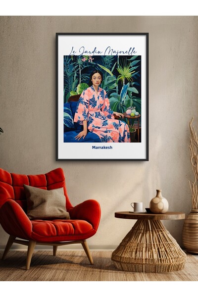 HOMEPACK Pictură de femeie cu un singur cadru Pictură poster de artă modernă ...