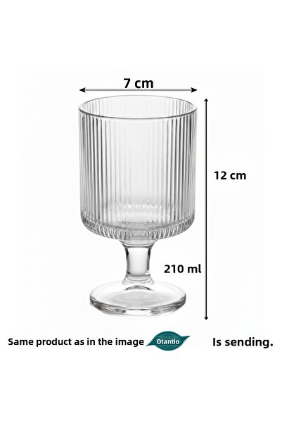 İnova Home Decor 6-Piece Striped Pattern Water Cup