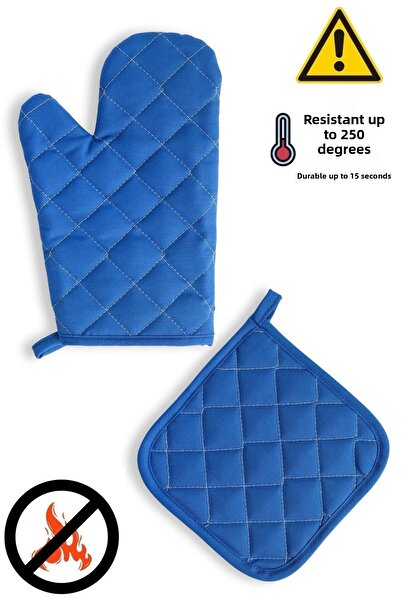 sevilya قفاز فرن مقاوم للحريق ومقبض فرن (1 قفاز 1 مقبض)