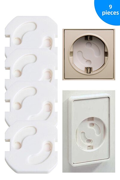 Baby Lock 6 قطع من أغطية المقابس الأوتوماتيكية، قفل أمان لحماية المقبس لسلامة...