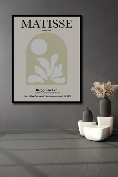 Teona Ahşap Tablou decorativ din lemn dreptunghiular Matisse Papiers Decoupes...