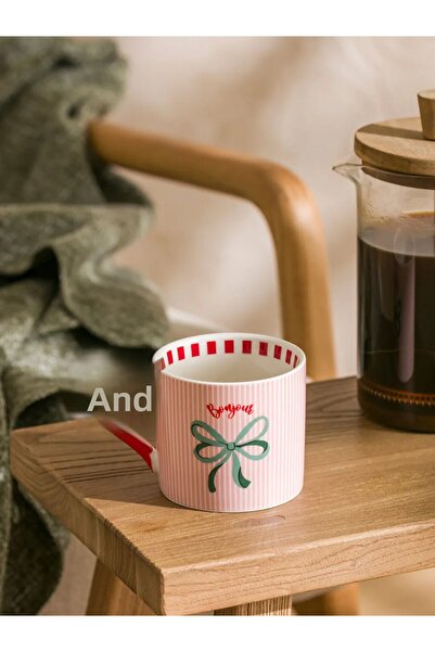 LC Waikiki Lcw Home Mixed Bow Printed Porcelain Mug 350 ml