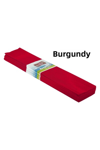 ALPJOY ورق كرابون بوردو 50×200 سم، ورق جرابون ملون، عبوة من 10 قطع