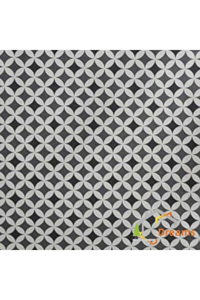 DÜŞLER EV TEKSTİLİ Geometric Patterned Water and Stain Repellent Panama Linen Small-Scale Premier Duck Fabric Cloth 100X180