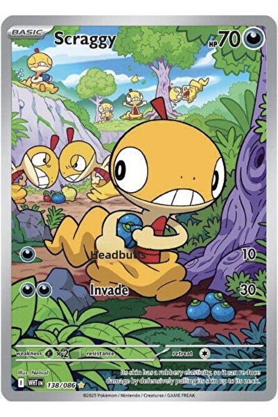 Pokemon TCG Scraggy - 138/086 - Sv: White Flare