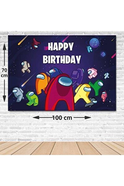 Parti Dükkanım Banner aniversar Among Us fără fotografii 70*100 cm