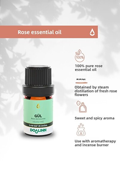 Doalinn زيت الورد العطري (روزا داماسكينا ميل.) 5 مل.