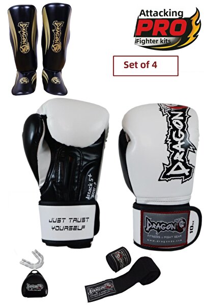Dragondo مجموعة قفازات الملاكمة من دراجون أتاك مكونة من 4 قفازات ملاكمة 40716...