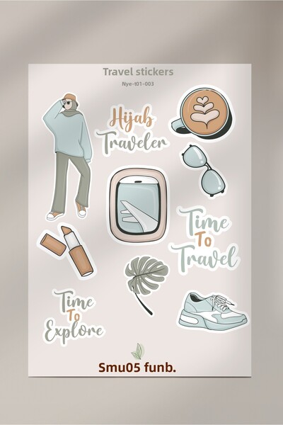 tinystoriestr مجموعة ملصقات السفر (دفتر ملاحظات - مفكرة - ألبوم قصاصات)