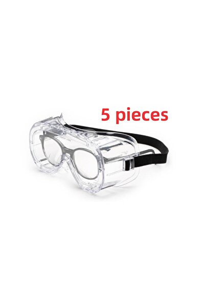 UNIVET 5 Pcs 602.01.00.00 Goggle Protective Work Safety Glasses