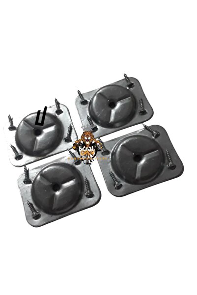 KRAL GRUP HIRDAVAT Angled Metal Connecting Bracket''With M8 Screw Entry'' 4 Pieces Furniture, Table, Chair, Coffee Table Mounting Bracket