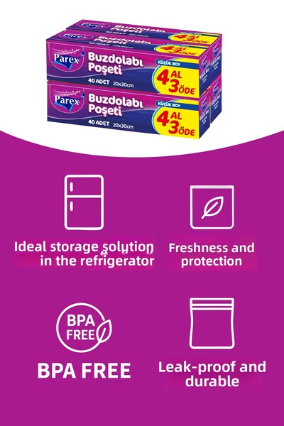 Parex Refrigerator Bag Buy 4 Get 3 Small Size