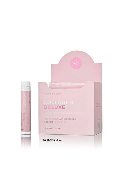 Swedish Collagen Colagen Deluxe 20 Shot - Colagen de pește tip 1 și 3, Acid H...