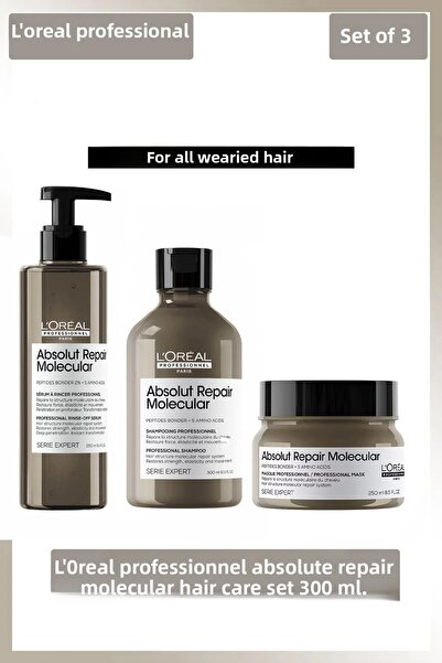 L'oreal Professionnel Absolut Repair Molecular 300 ml Hair Care Set