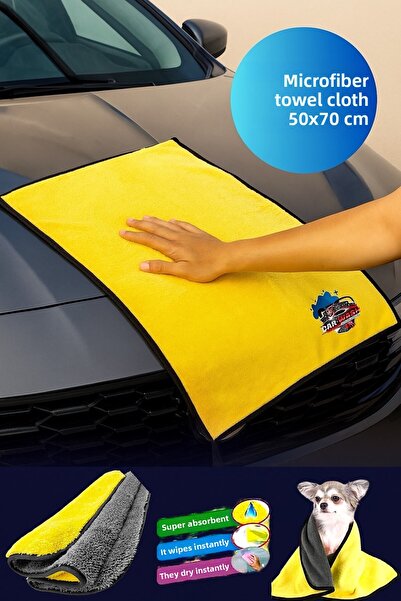 Hansel Pachet de 3 prosoape din microfibră 60*30, cârpă pentru geamuri auto, ...