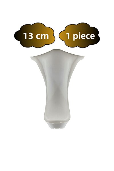 DSYapıAksesuar Picioare din plastic Lux Lükens, alb, 13 cm, pentru mobilier, ...