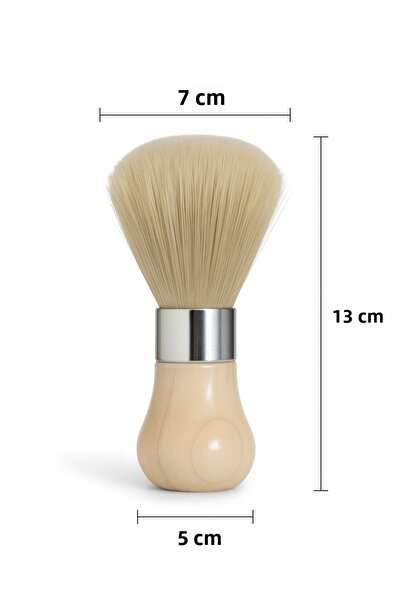 mirenza cosmetic Βούρτσα ξυρίσματος για γένια με ξύλινη λαβή τύπου Barber