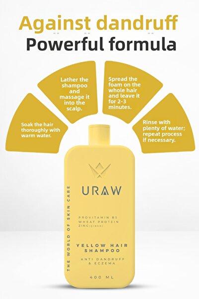 Uraw Yellow Shampoo |   Repairing Care 400 ml