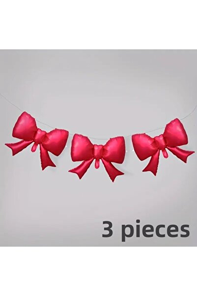 DÜVENCİ TİCARET 3 بالونات فويل على شكل فيونكة