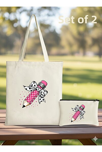 Boom town Cloth Bag - Pen Holder Set, Set of 2
