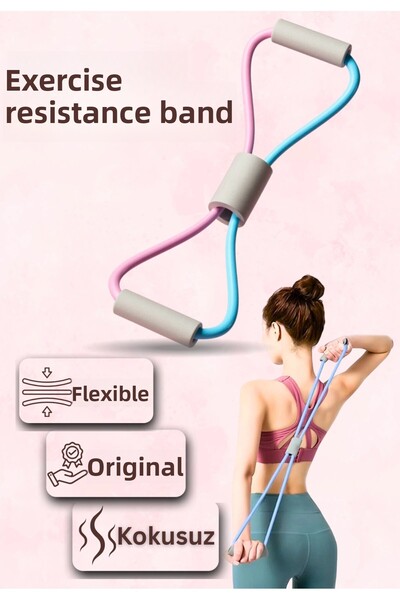 edewatt Pilates Resistance Rubber Hip Body Shaping Yoga Butterfly Resistance Band Home Fitness