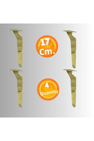 CAN METAL 17 CM TABLA DE METAL PENTRU PICIOR DE MOBILĂ AYAK KOLTUK AYAĞI MOBI...