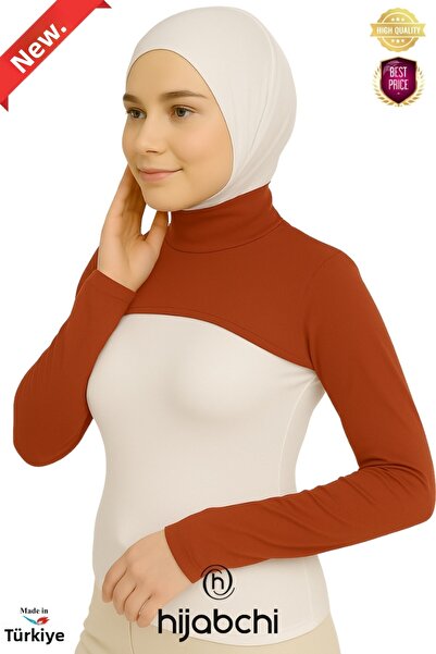 hijabchi Hijab cu mâneci și guler - Guler cu mâneci din viscoză material elas...