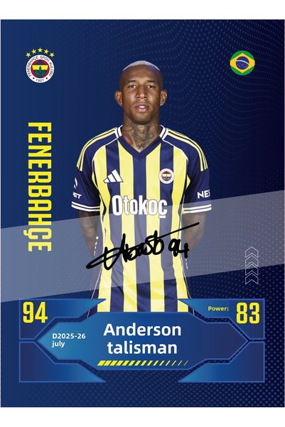 Fenerbahçe بطاقات لاعبي كرة القدم من بولس 2025/26 - صندوق كامل