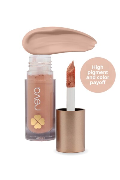 REVA أحمر شفاه سائل غير لامع بمكونات نباتية ونظيفة - يدوم طويلاً، تركيبة صديق...