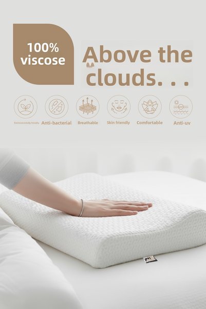 Pillow Market Neck Support Pillow - Visko Pillow for Neck Alignment Single-Sided Luxury [Air Comfort]