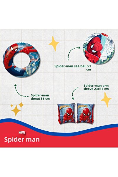 BESTWAY Spider-Man Kolluk & Simit & Deniz Topu