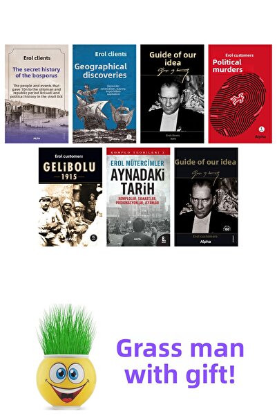 Alfa Yayınları مجموعة كتب إيرول موتيرسيمليز 7 كتب + هدية رجل العشب