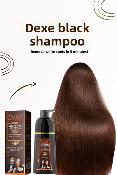 Dexe Dark Brown Shampoo - Easy Application 10 Minutes - 420 ml