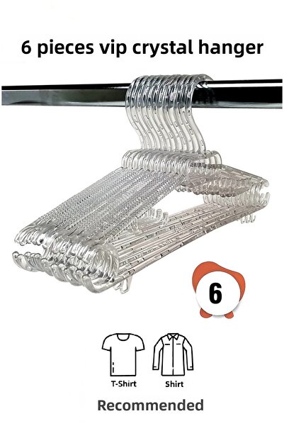 Vip Home Concept Umeraș de cristal transparent de dimensiuni mari 6 bucăți Um...