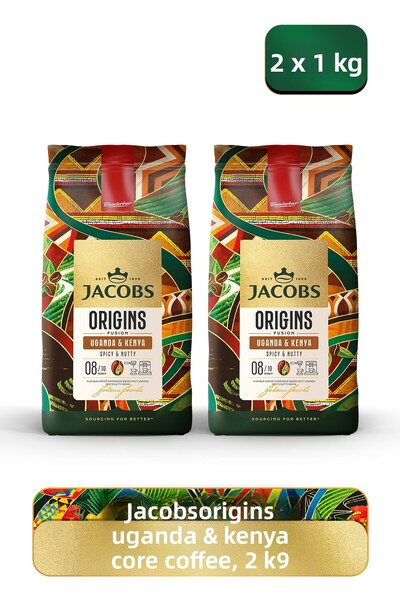 Jacobs Origins Uganda & Kenya Core Coffee 1 kg X 2 Pcs