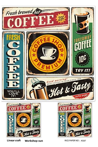 LİNEART ورق ديكوباج نحاسي La-ag67