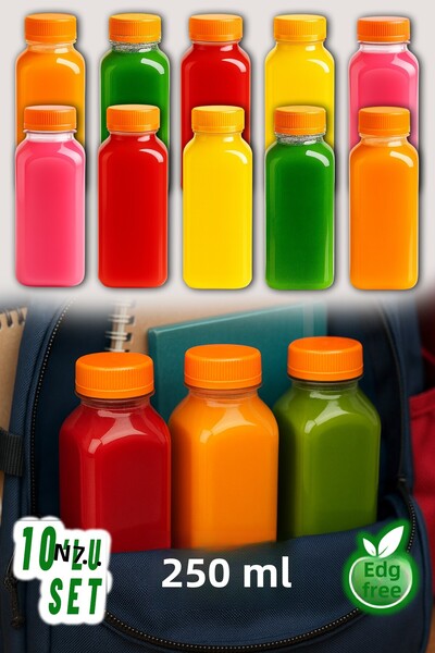 Ezupack زجاجة مشروبات بلاستيكية فارغة من البولي إيثيلين تيرفثالات (PET) مانعة...