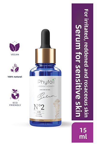 phytoil سيروم عضوي مهدئ للبشرة الحساسة، سيروم للوجه - سيروم رقم 2، 15 مل