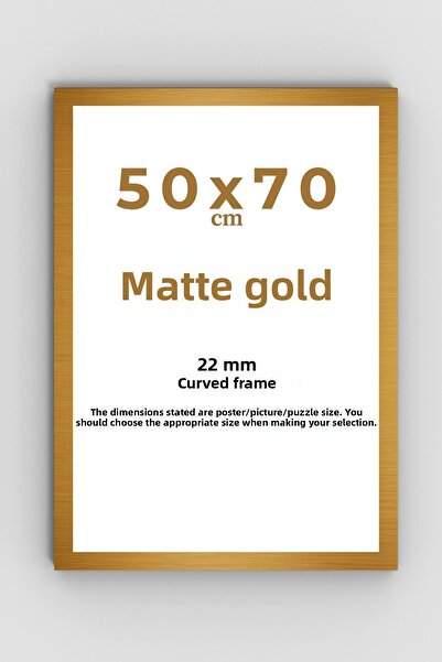 AtlasSG Puzzle Frame 22 mm 50X70 cm (1000 Pieces 1000 Pieces) Matte Gold