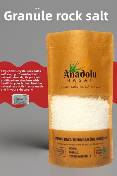 ANADOLU HASAT ملح الصخور المطحون والصابون الملحي من كانكيري