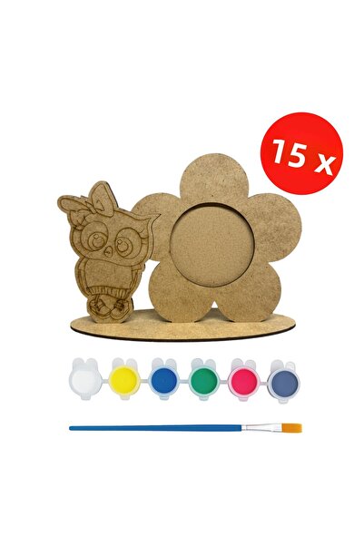 KİDOSE مجموعة أنشطة رسم البومة - نشاط للمدرسة، رياض الأطفال، الدورات (15 قطعة)