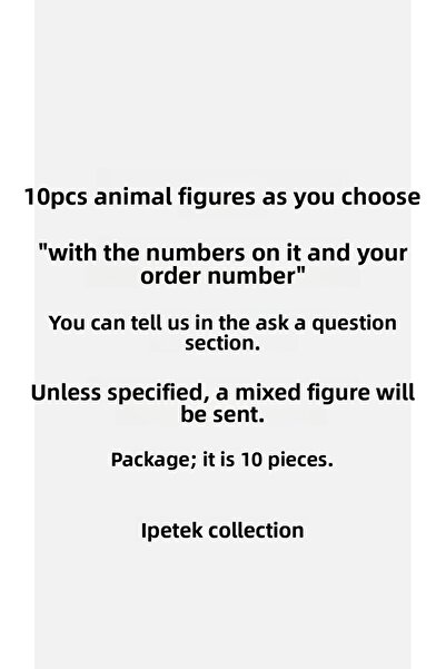 Petek Collection Knitted Animal Figure Motifs (10 Pieces)