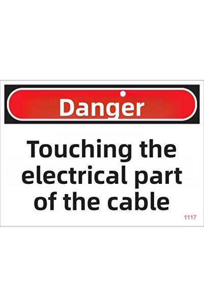 INURA GLOBAL علامة تحذير الأسلاك الكهربائية 25x35 الكود: 1117