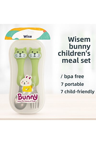 Amentes Luxury 2-Piece Fork and Spoon Set for Children and Babies