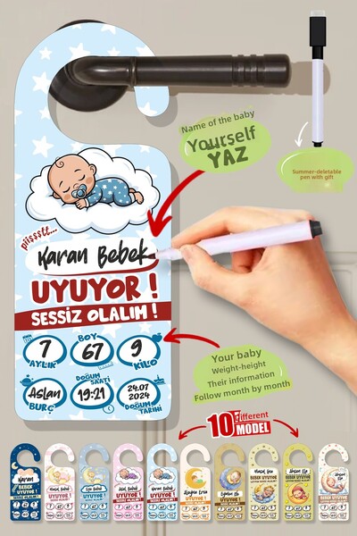 cici magnet www.cicimagnet.com زينة معلقة على مقبض الباب بتصميم نجمة زرقاء فا...