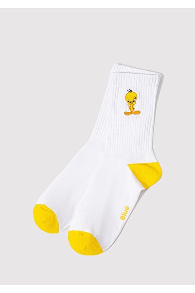 Mavi Tweety Embroidered White Socks 1910859 -620