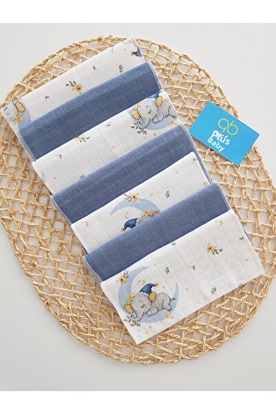 artıbebe Filli 7-Pack Muslin Mouth Cloth 100% Cotton Soft Absorbent |   Newbo...