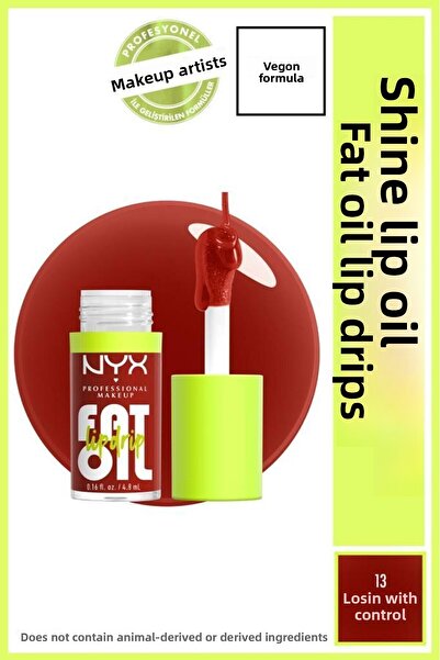 NYX Professional Makeup Lip Oil - Losin' Cone-Trol Fat Oil Lip Drip Gloss